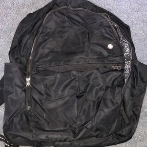 Lululemon black athletic backpack